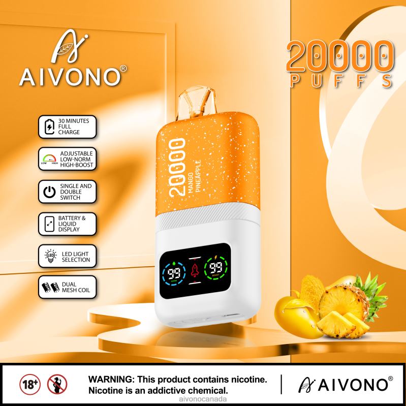 Aivono AIM magic 20000 Mango Pineapple RBX2X77 - Aivono Vape