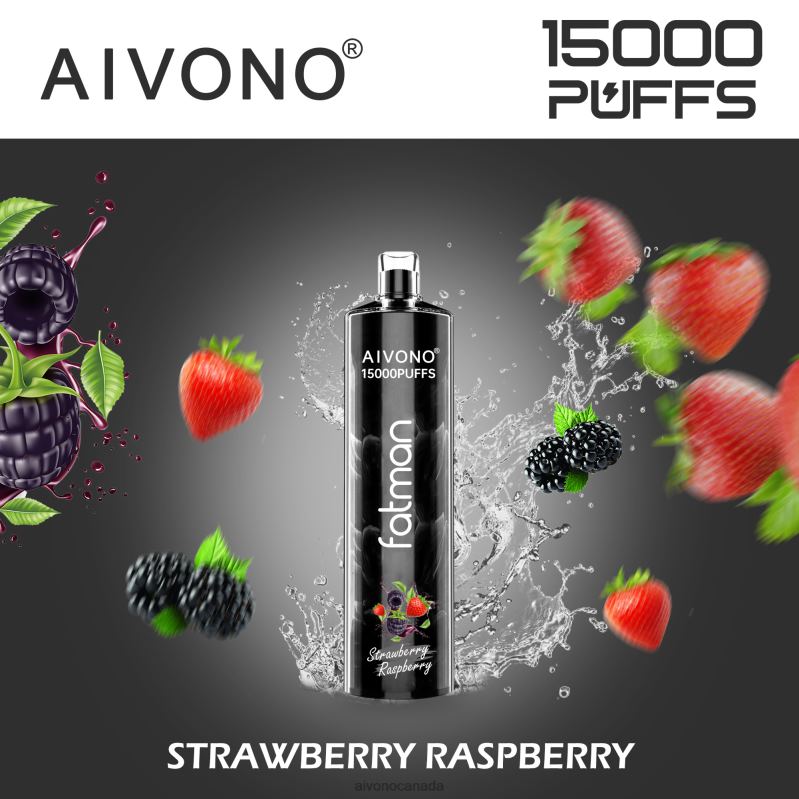 Aivono FATMAN 15000 Strawberry Raspberry RBX2X15 - Aivono Vape Canada