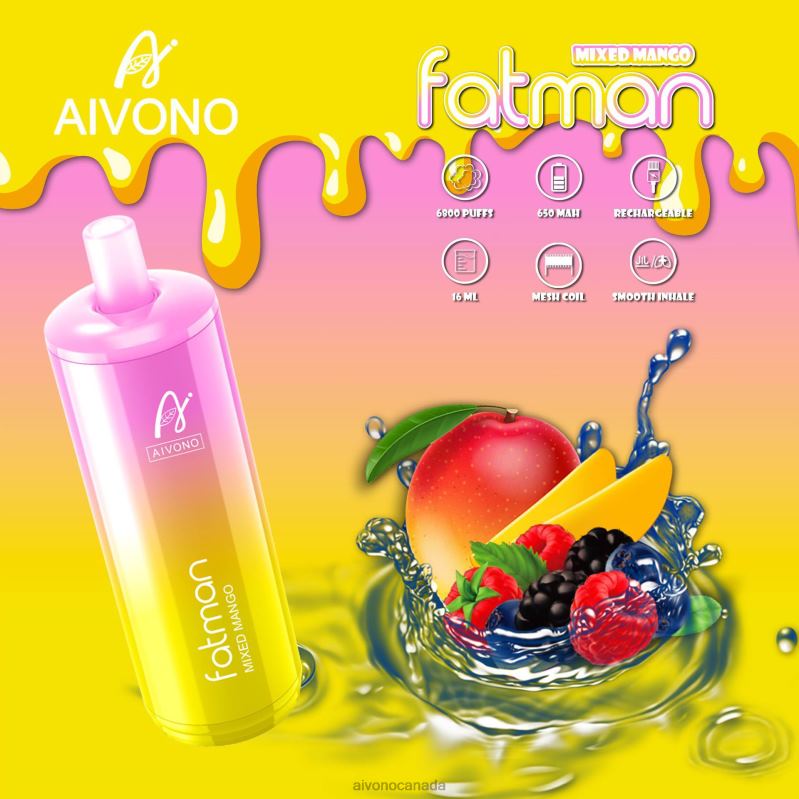 Aivono FATMAN 6800 Mixed Mango RBX2X26 - Aivono Vape Review