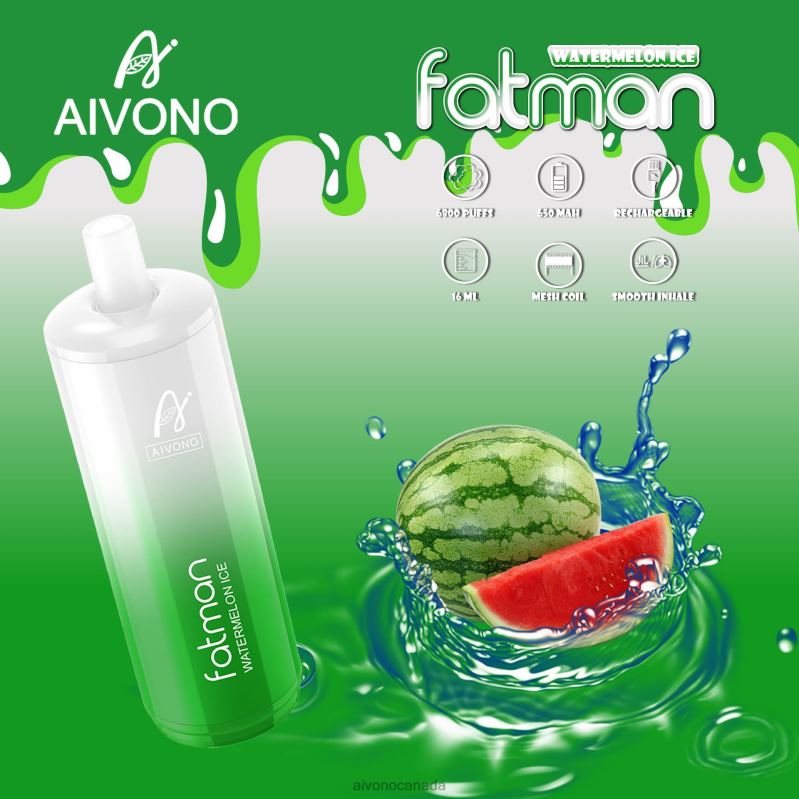 Aivono FATMAN 6800 Watermelon Ice RBX2X28 - Aivono Canada