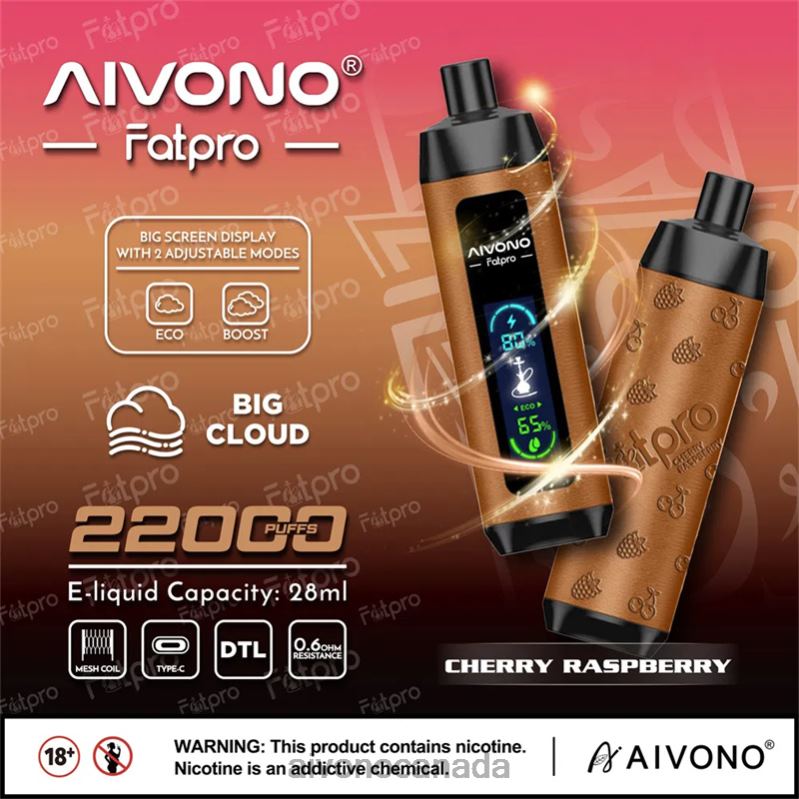 Aivono Fatpro 22000 Cherry Raspberry RBX2X4 - Aivono Canada