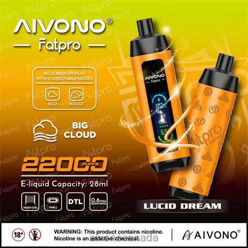 Aivono Fatpro 22000 Lucid Dream RBX2X7 - Aivono Vape Canada