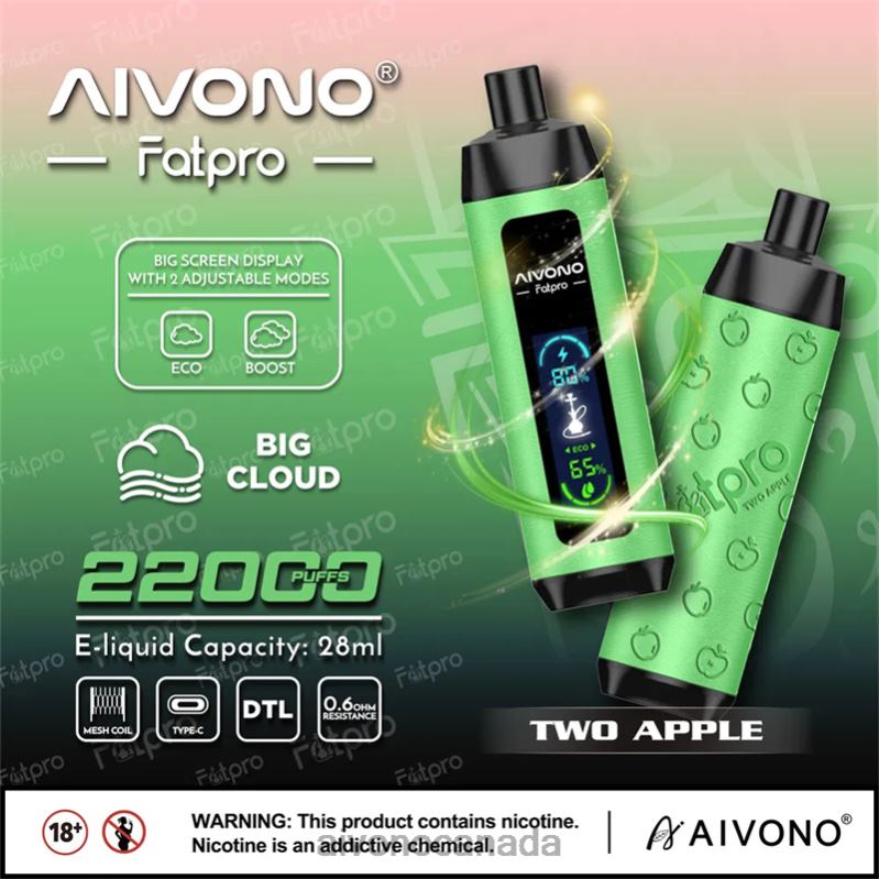 Aivono Fatpro 22000 Two Apple RBX2X1 - Aivono Vape