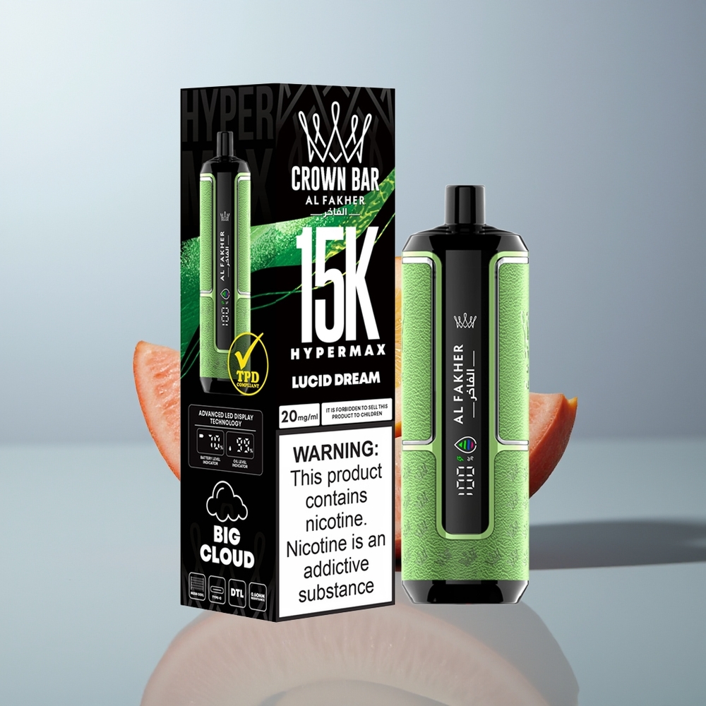 Wholesale Canada Al Fakher Crown Bar 15K 22ml 600mAh Disposable Vape Kit Lucid Dream