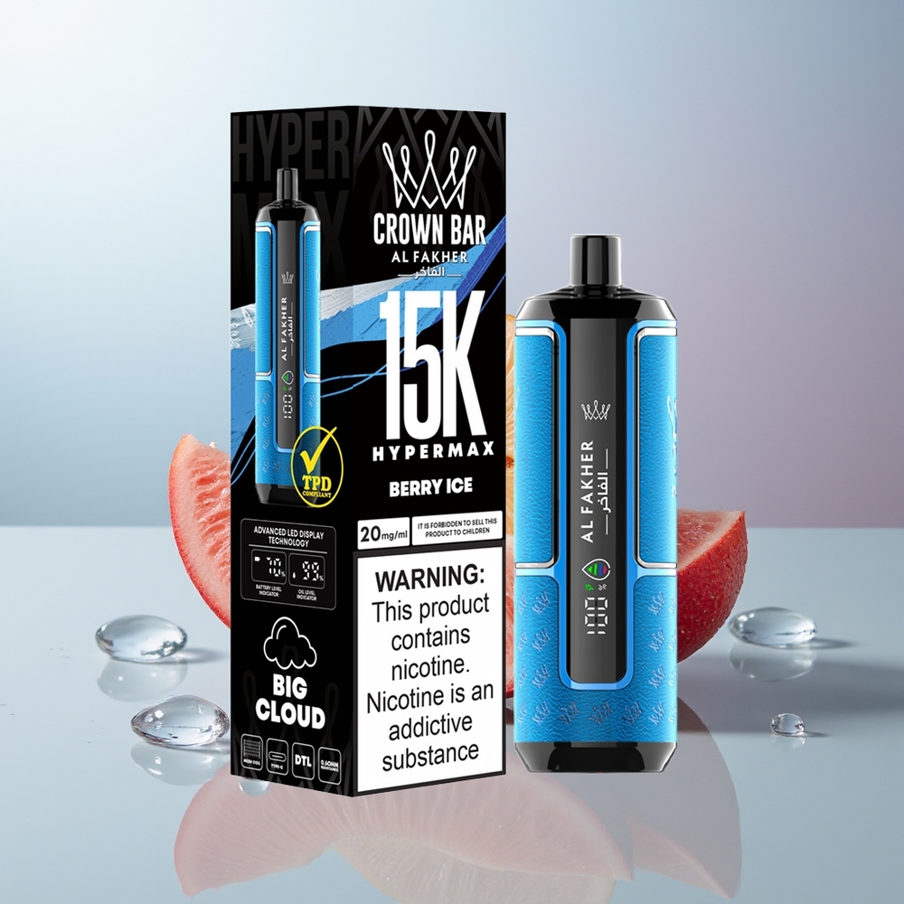 Wholesale Canada Al Fakher Crown Bar 15K 22ml Berry Ice