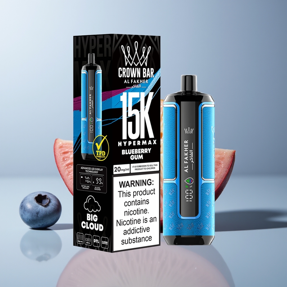Wholesale Canada Al Fakher Crown Bar 15K 22ml Blueberry Gum