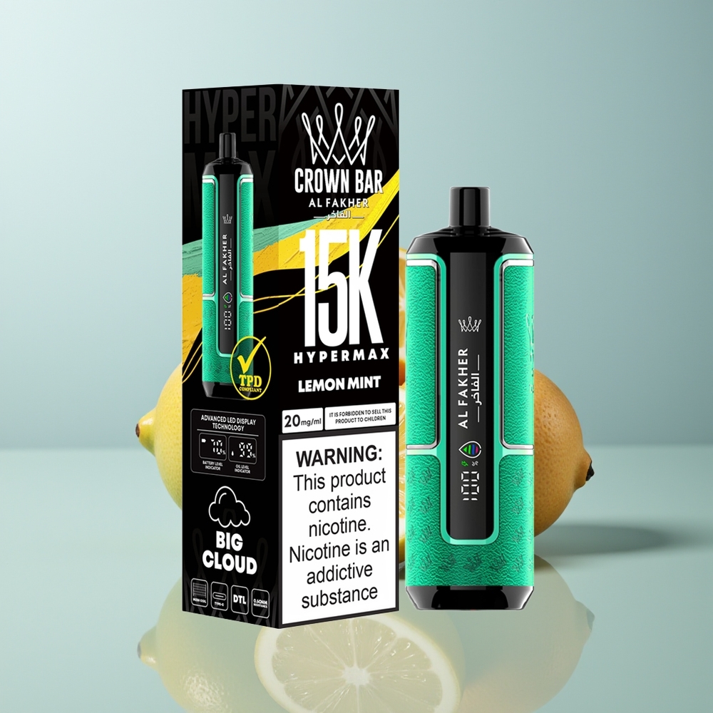 Wholesale Canada Al Fakher Crown Bar 15K 22ml DTL Lemon Mint