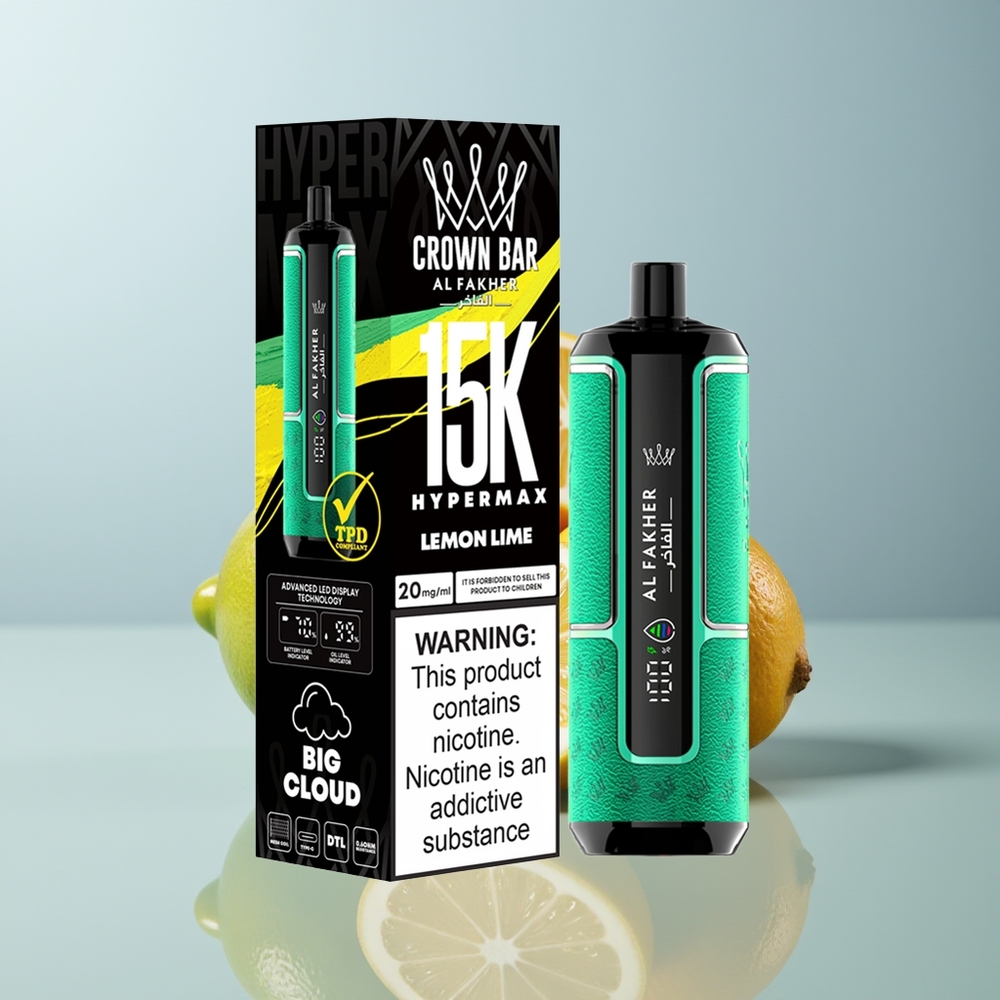 Wholesale Canada Al Fakher Crown Bar 15K 22ml Type-C Lemon Lime
