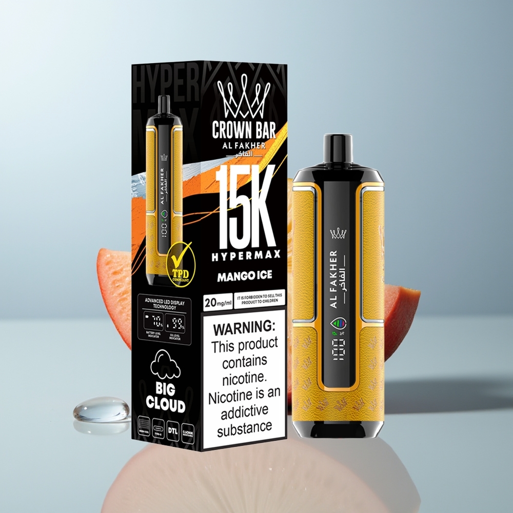 Wholesale Canada Al Fakher Crown Bar 15K 600mAh Mango Ice