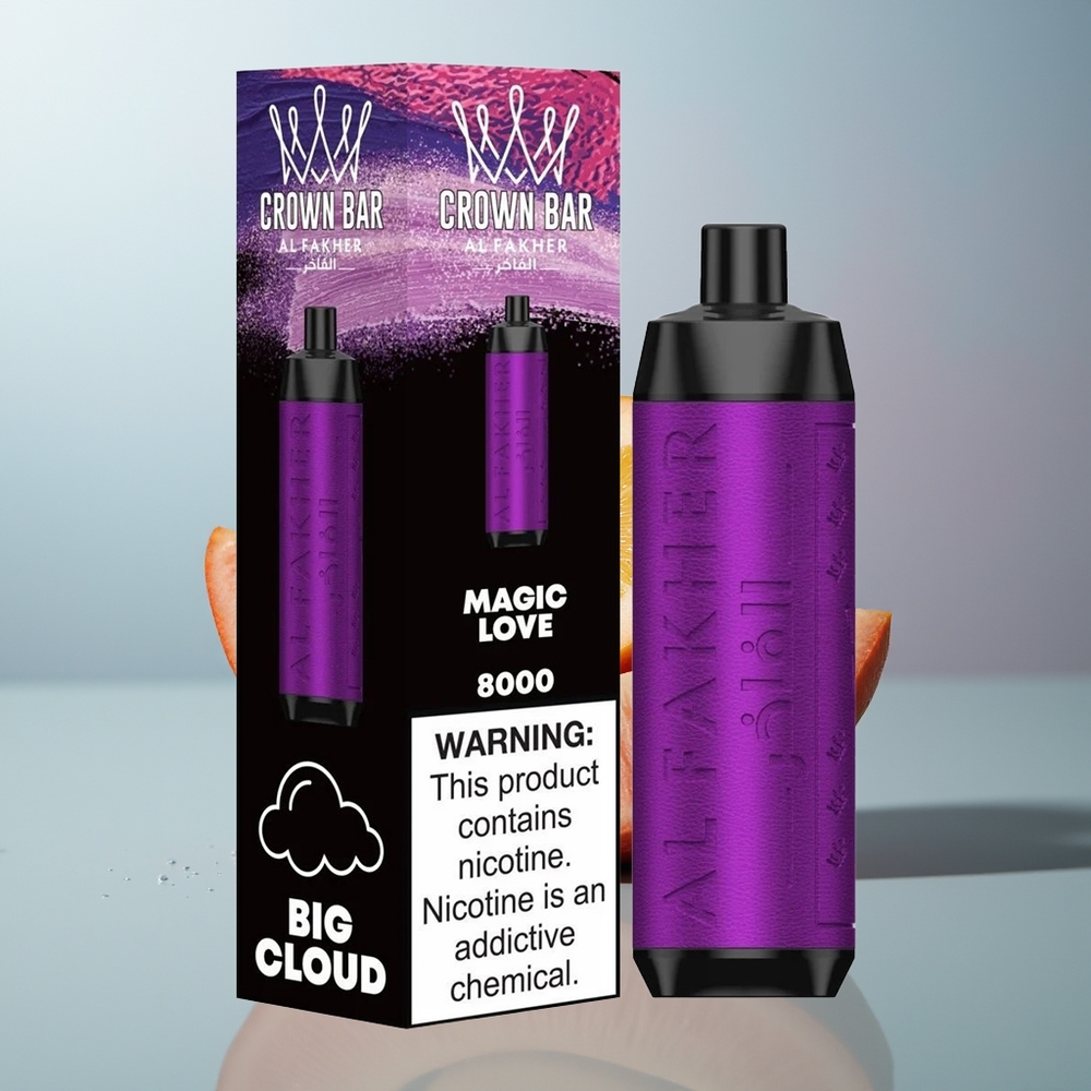 Wholesale Canada Al Fakher Crown Bar 8000 18ml USB Type-c Magic Love Disposable Vape