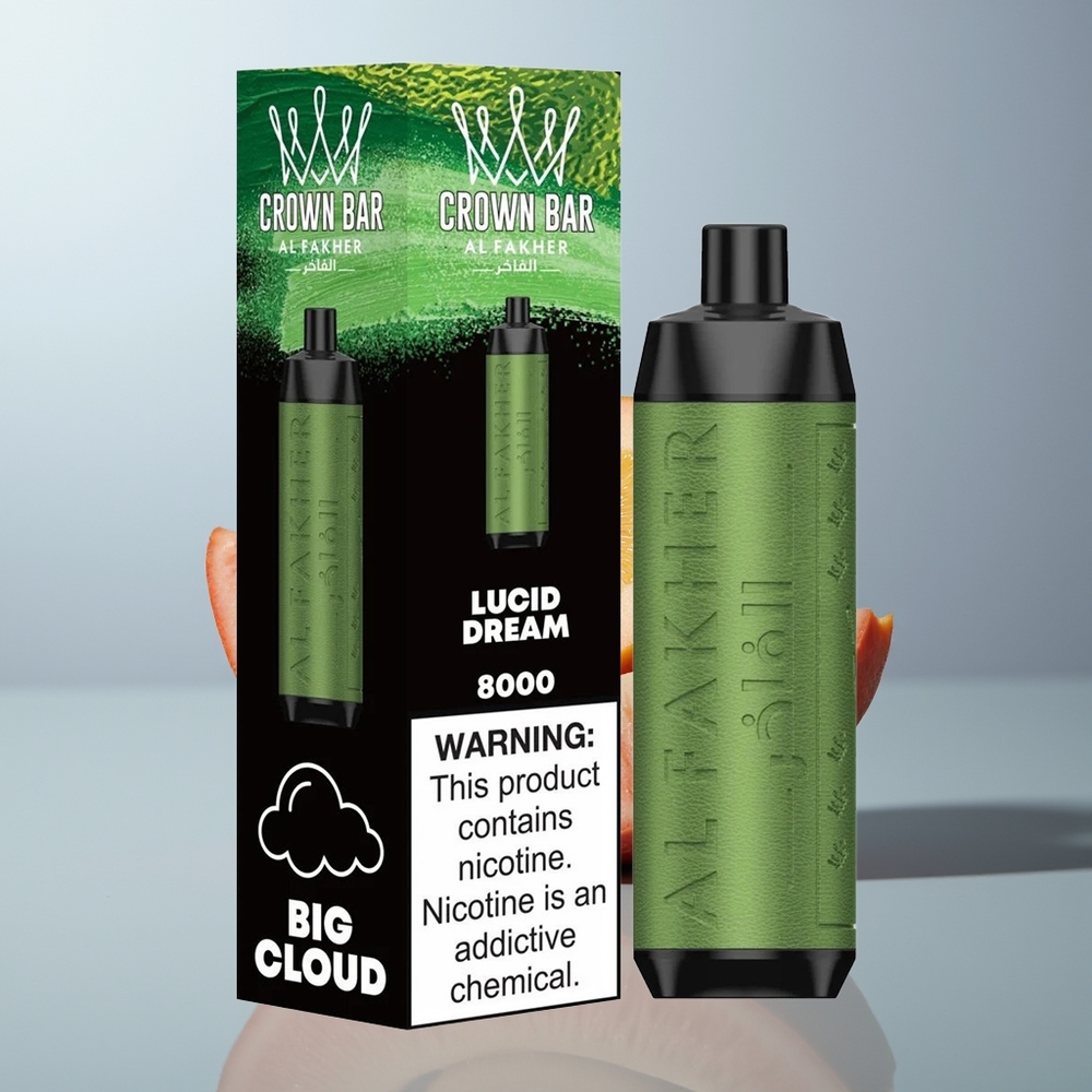 Wholesale Canada Al Fakher Crown Bar 8000 Puffs USB Type-C Lucid Dream