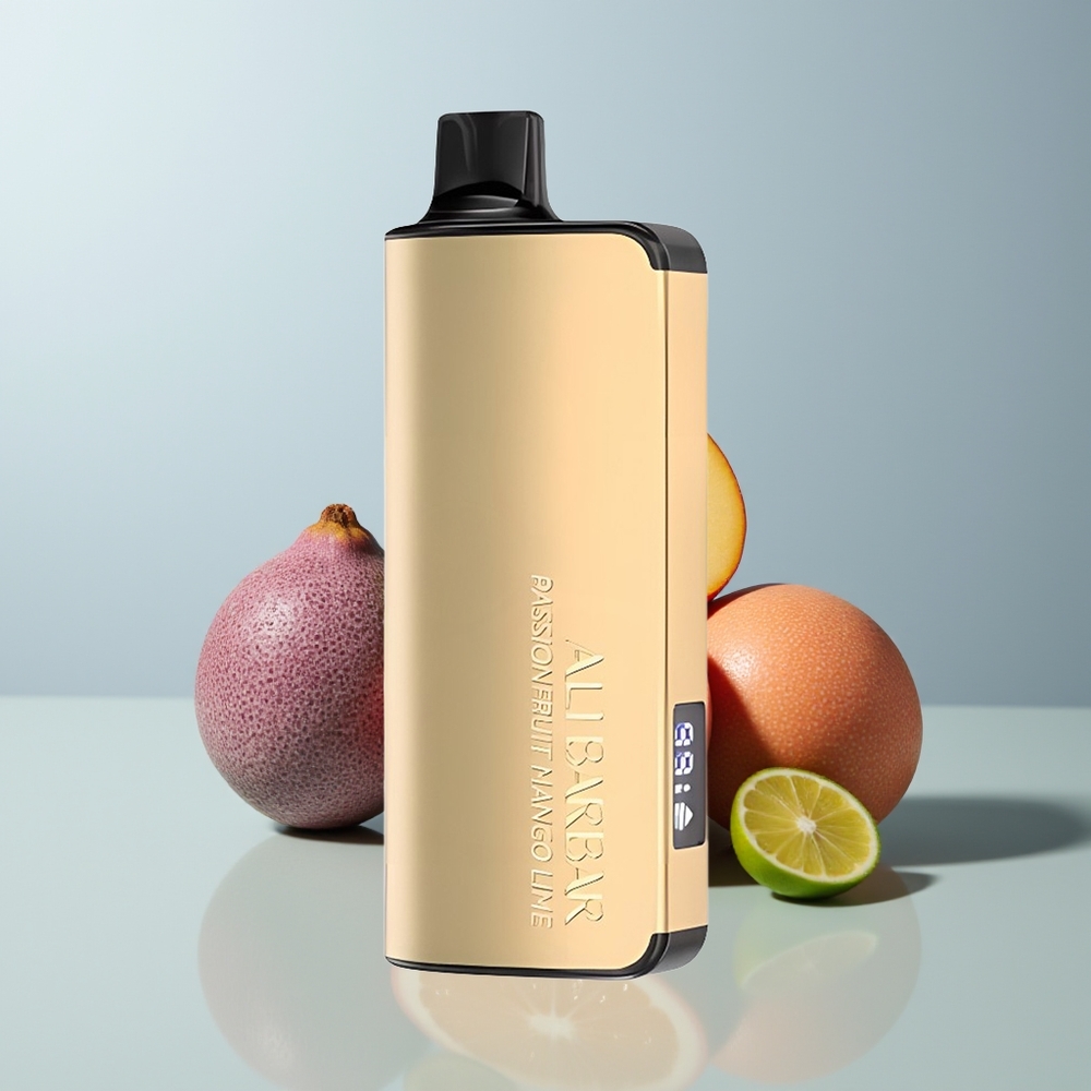 Wholesale Canada Alibarbar Ingot 9000 Puffs 2350mAh LED Display Passionfruit Mango Lime