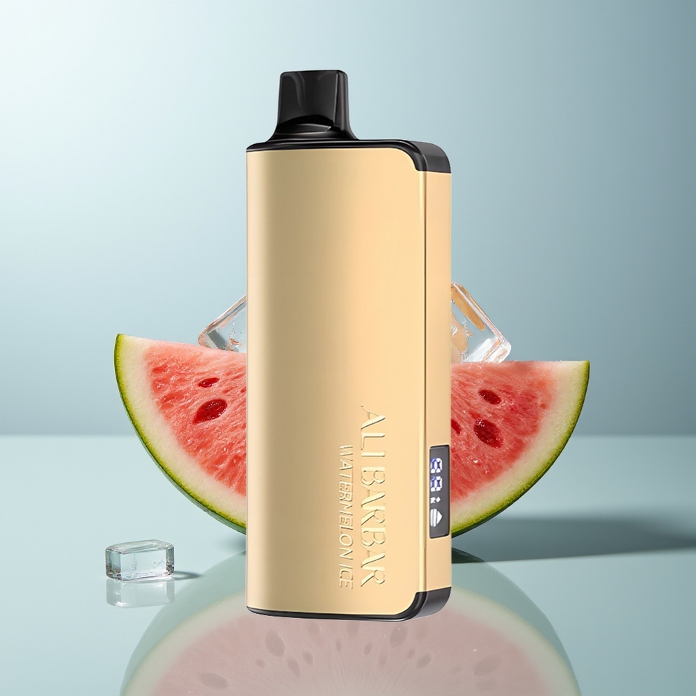 Wholesale Canada Alibarbar Ingot 9000 Puffs 2350mah LED Display Watermelon Ice