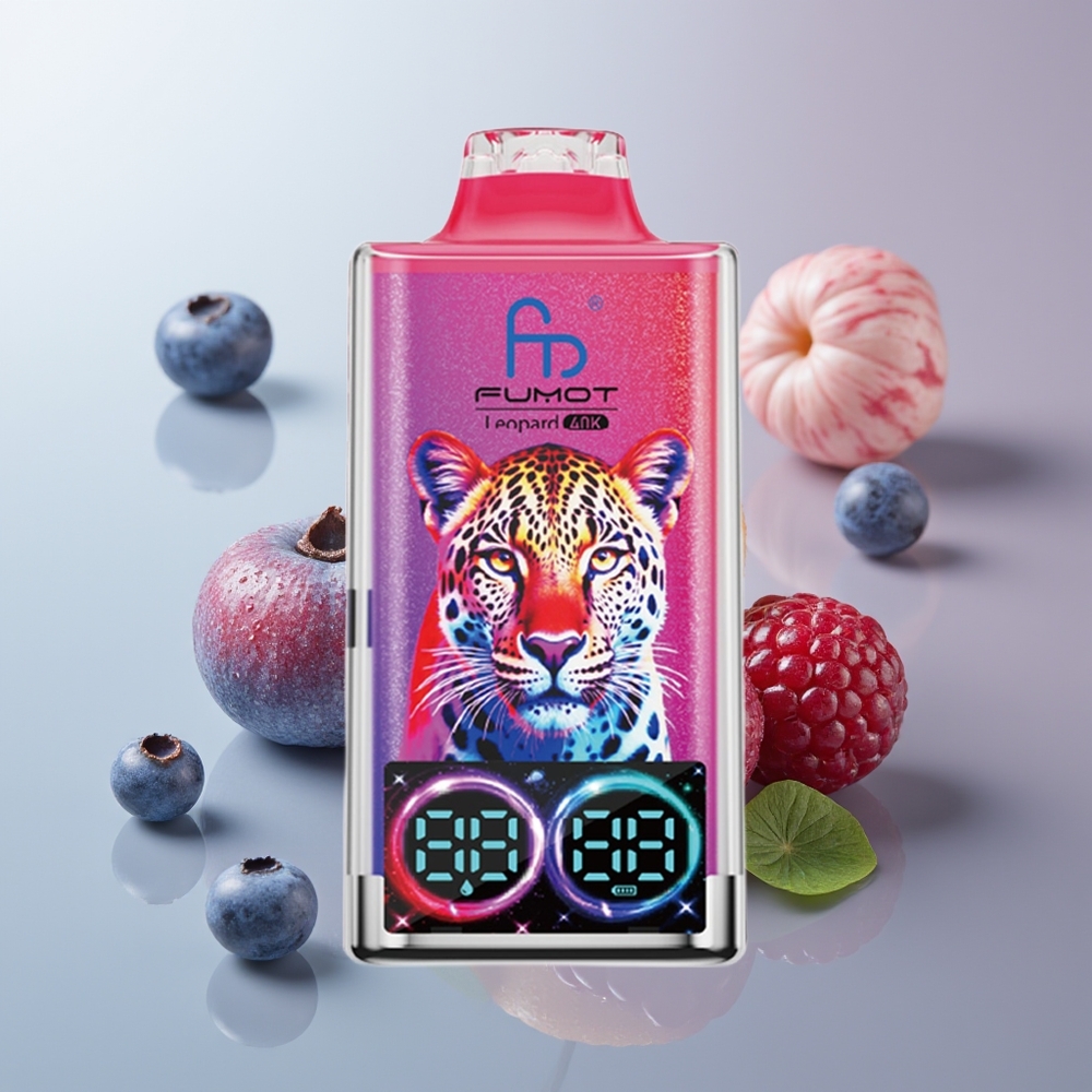 Wholesale Canada Fumot Leopard 40000 Puffs Dual Mesh Blueberry Cherry Cranberry
