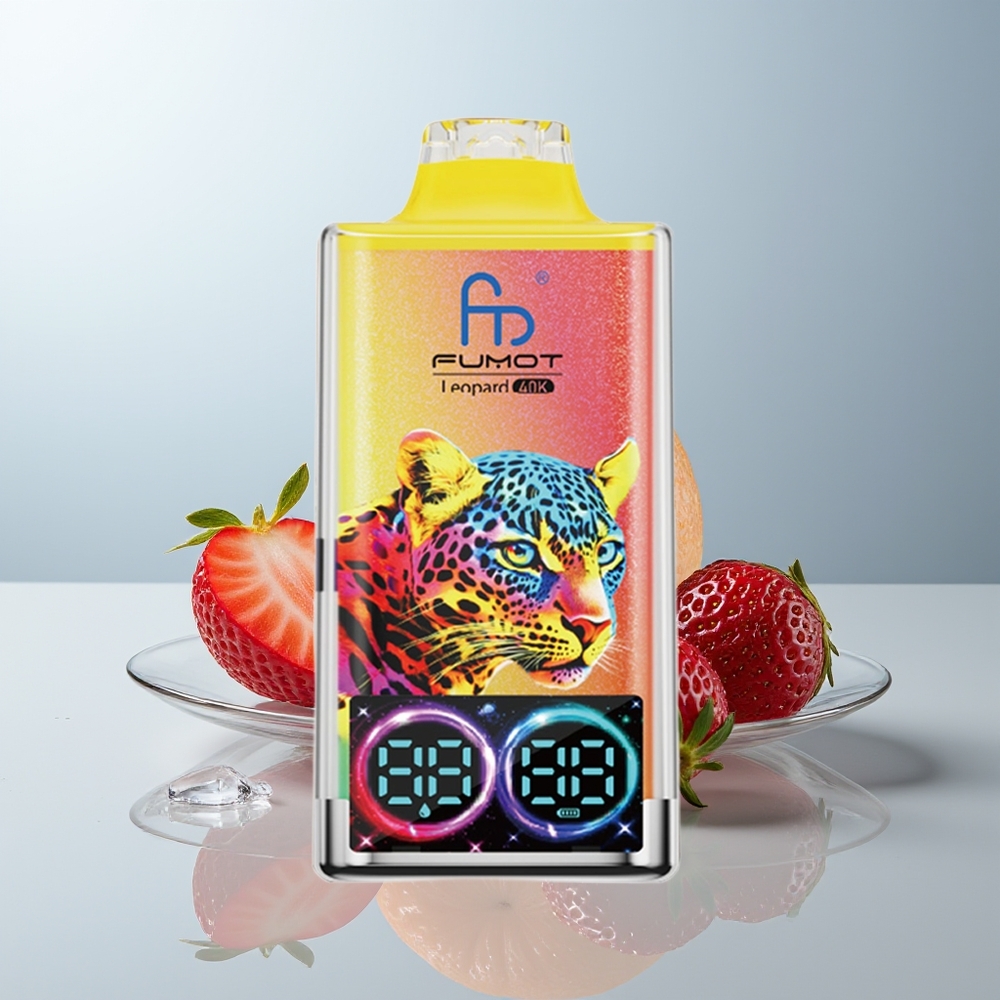 Wholesale Canada Fumot Leopard 40000 Puffs Dual Mesh Strawberry Ice