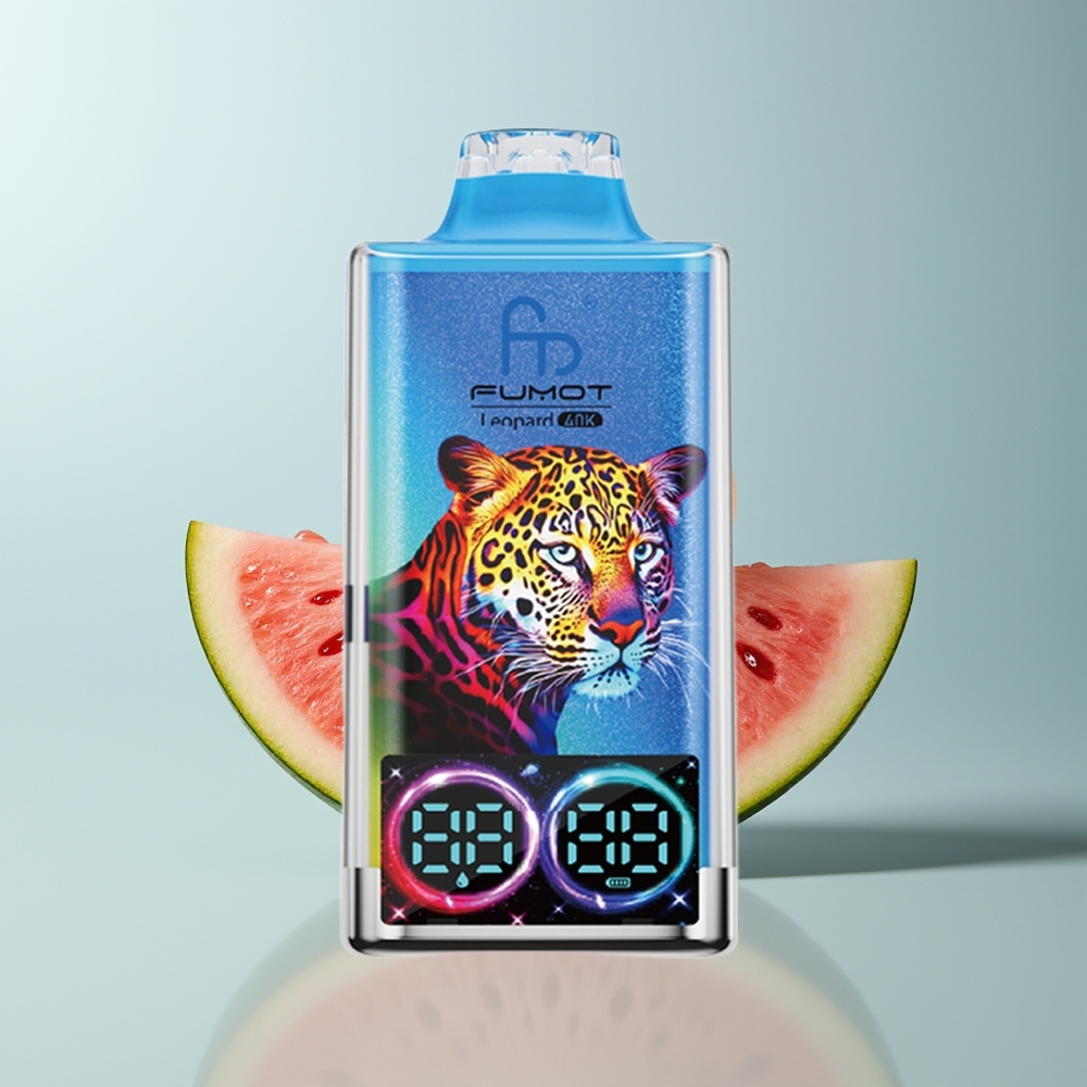 Wholesale Canada Fumot Leopard 40K Puffs 5 Nicotine Dual Mesh Watermelon Bubblegum