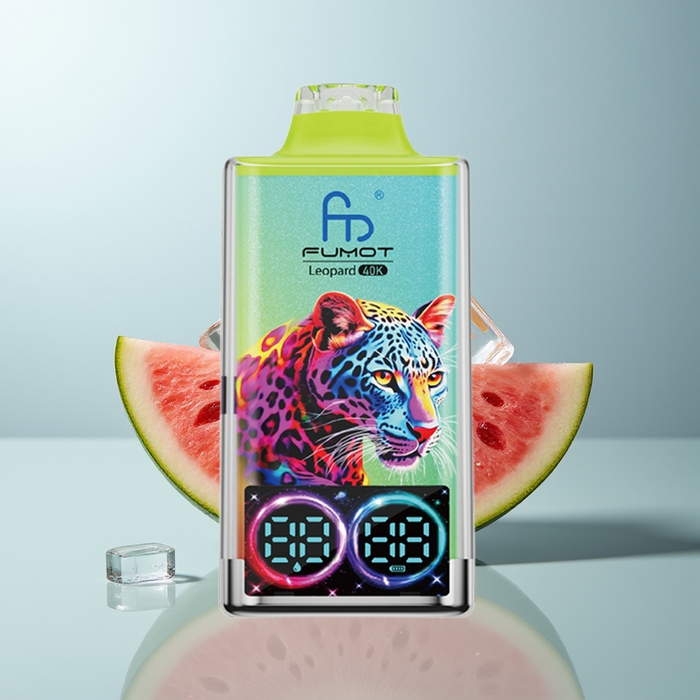 Wholesale Canada Fumot Leopard 40K Puffs Dual Mesh 5 Nicotine Watermelon Ice
