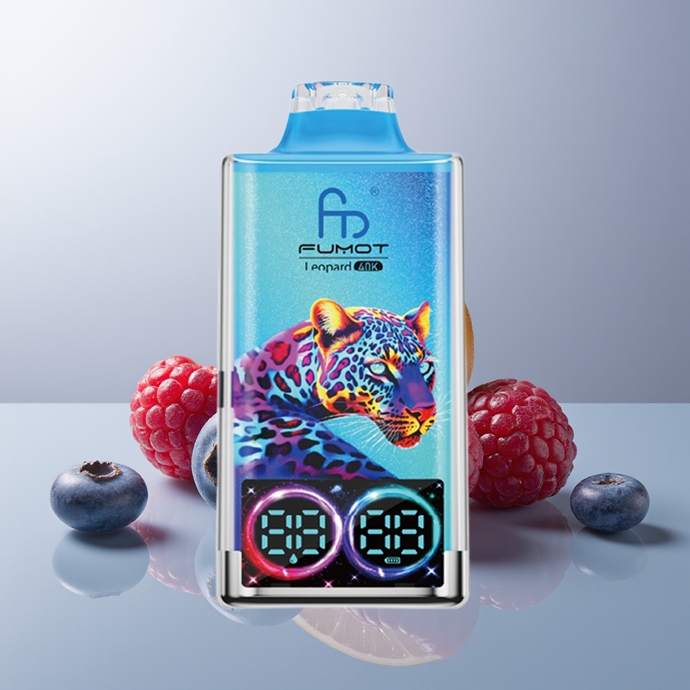 Wholesale Canada Fumot Leopard 40K Puffs Dual Mesh Blueberry Raspberry