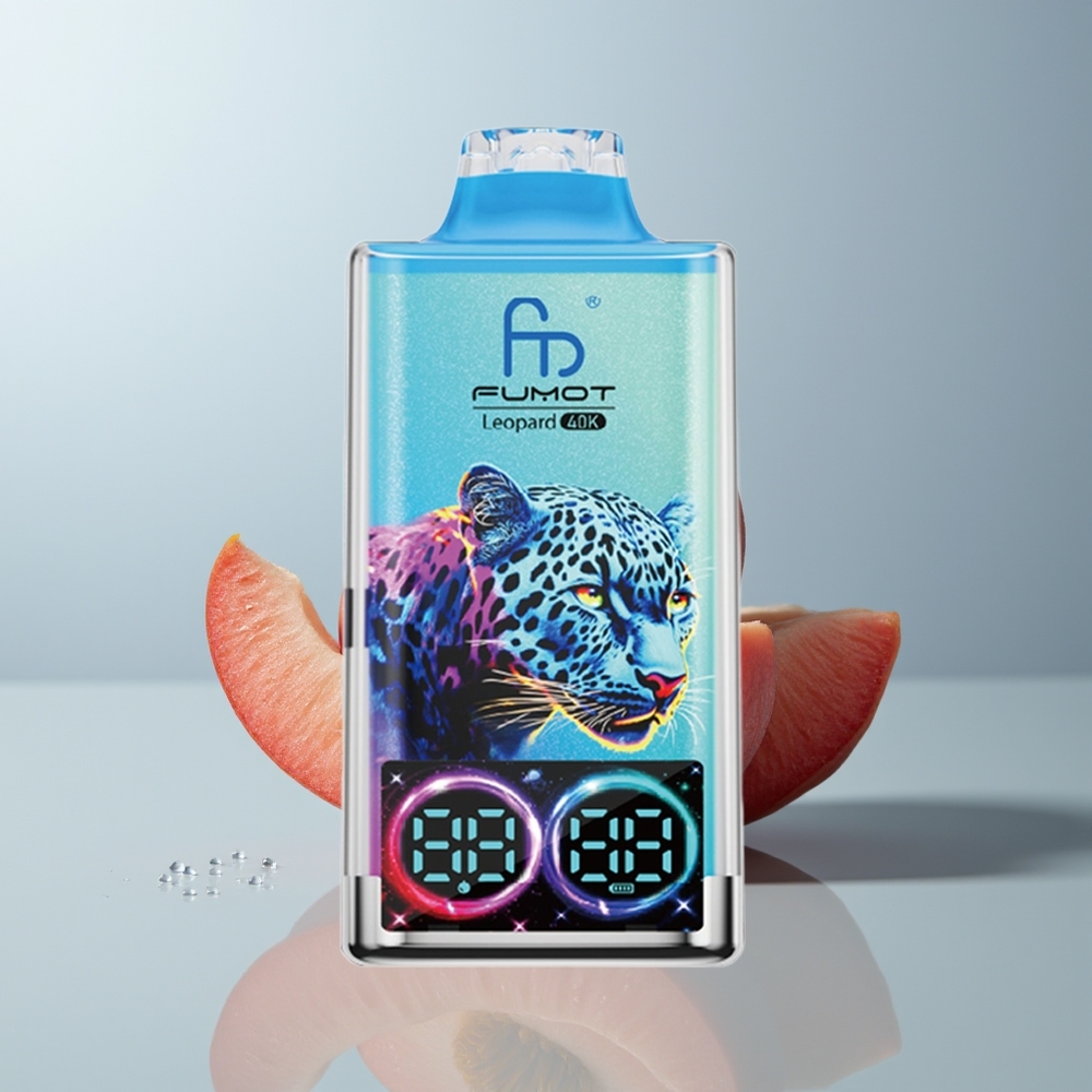 Wholesale Canada Fumot Leopard 40K Puffs Dual Mesh Peach Berry