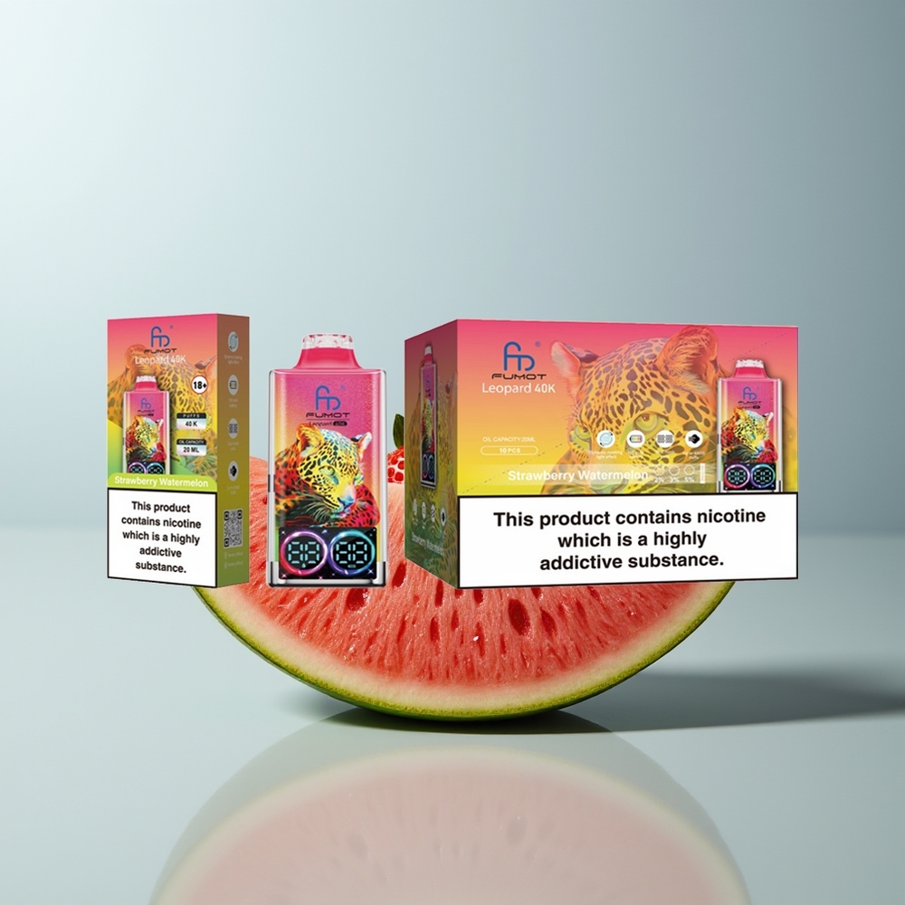 Wholesale Canada Fumot Leopard 40K Puffs Dual Mesh Strawberry Watermelon