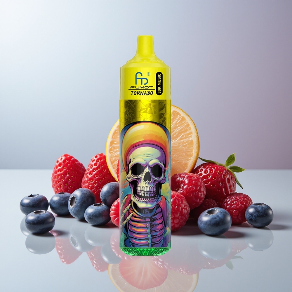 Wholesale Canada Fumot RandM Tornado 30000 Puffs 30mL Strawberry Blueberry Raspberry
