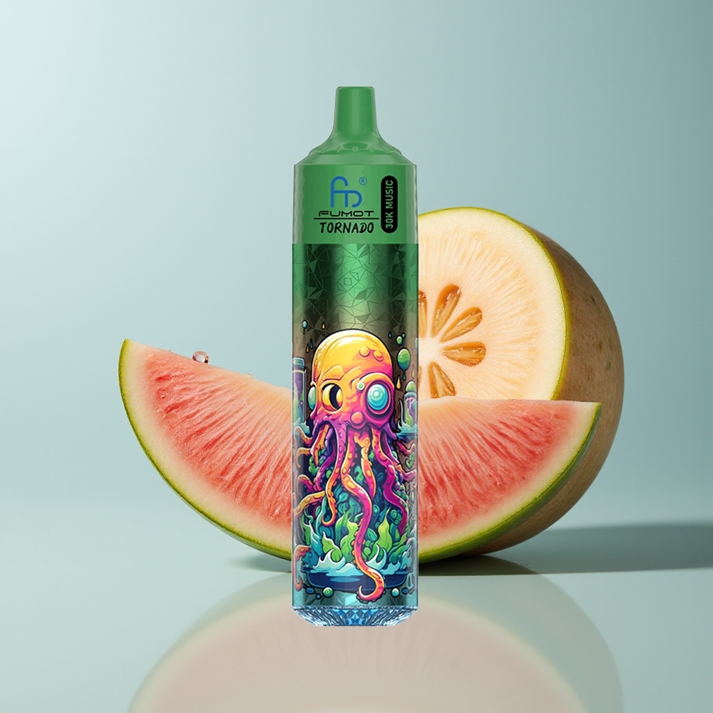 Wholesale Canada Fumot Randm Tornado 30000 Puffs 30mL Watermelon Cantaloupe