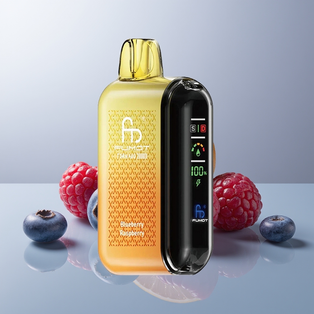 Wholesale Canada Fumot Tornado 20000 Puffs Dual Mesh Blueberry Raspberry
