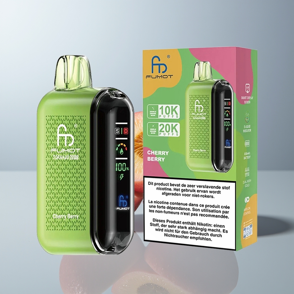 Wholesale Canada Fumot Tornado 20000 Puffs Dual Mesh Cherry Berry
