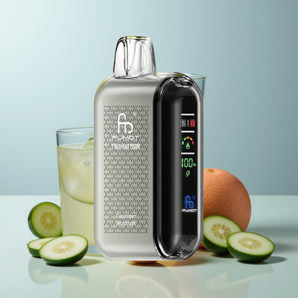 Wholesale Canada Fumot Tornado 20000 Puffs Dual Mesh Coil Cucumber Lemonade
