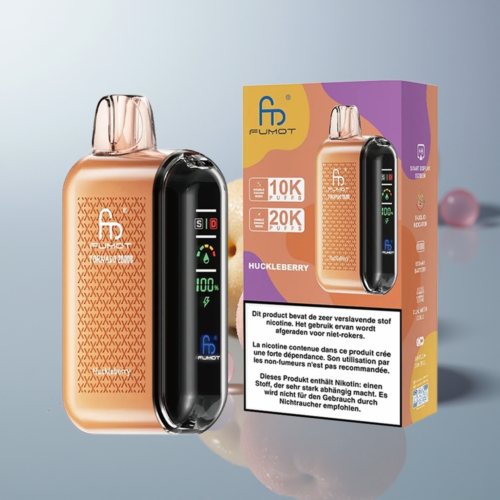 Wholesale Canada Fumot Tornado 20000 Puffs Dual Mesh Coil Huckleberry