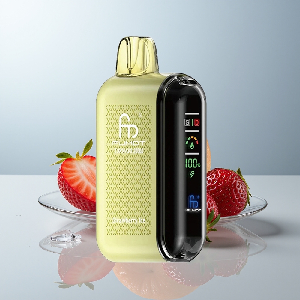 Wholesale Canada Fumot Tornado 20000 Puffs Dual Mesh Coil Strawberry Ice