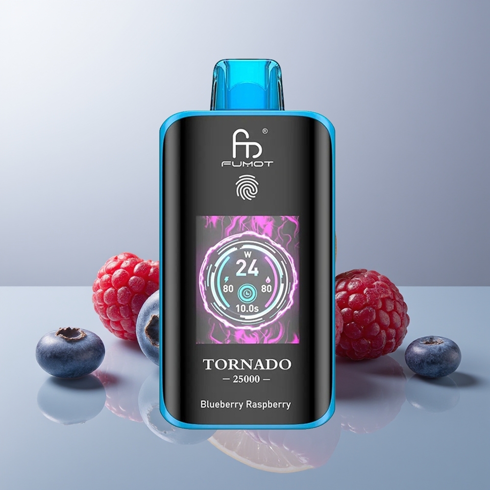 Wholesale Canada Fumot Tornado 25000 Puffs 700mAh Rechargeable Blueberry Raspberry