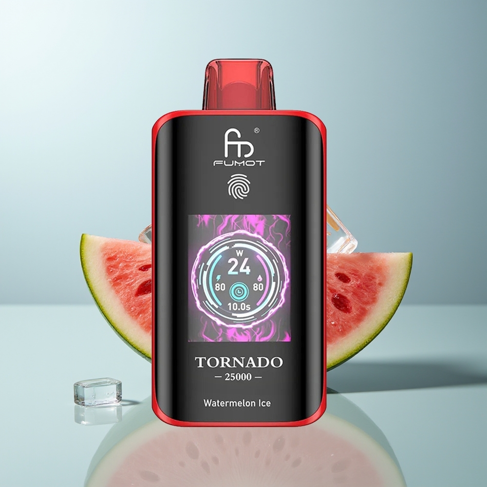Wholesale Canada Fumot Tornado 25000 Puffs 700mAh Rechargeable Watermelon Ice