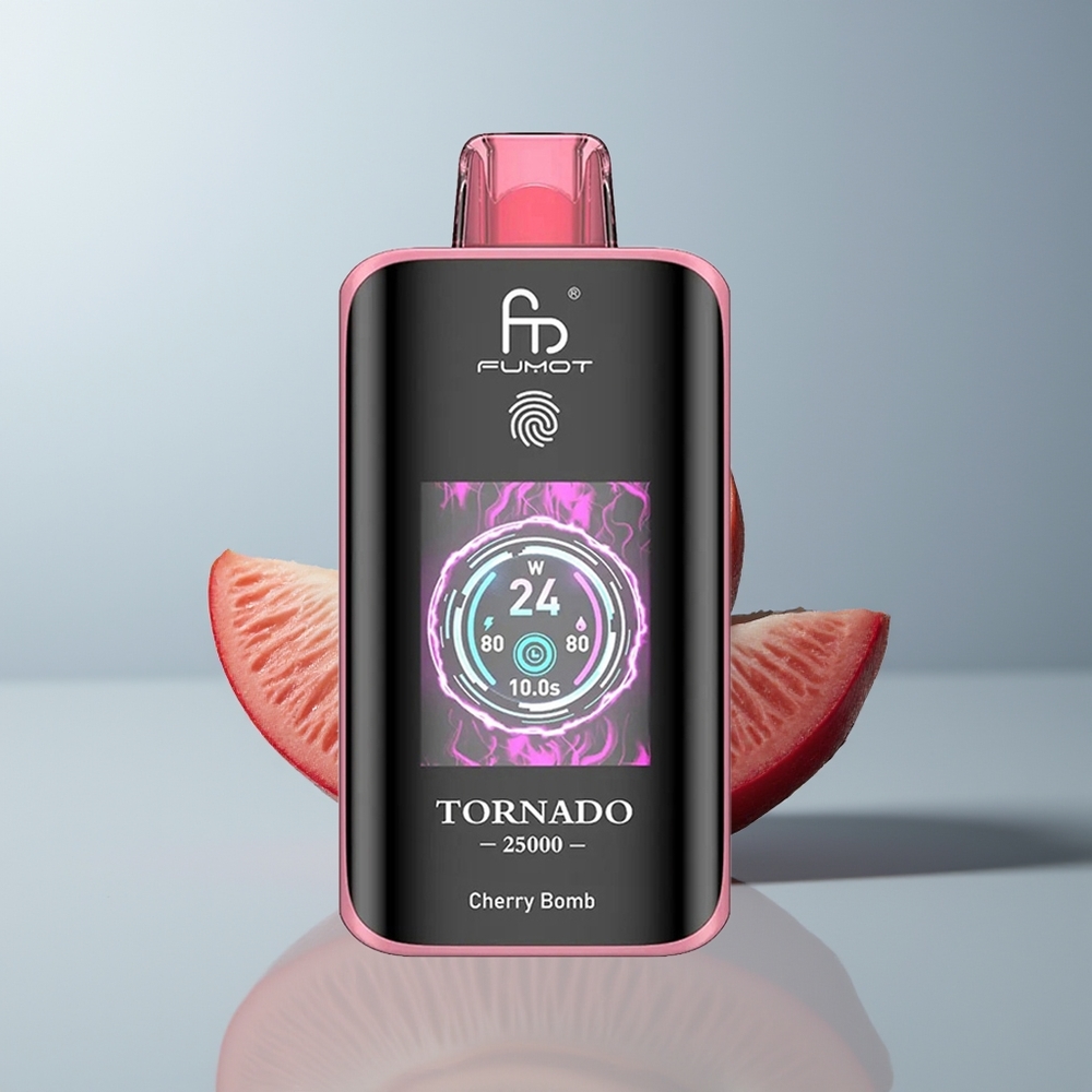 Wholesale Canada Fumot Tornado 25000 Puffs HD Screen Type-C Cherry Bomb