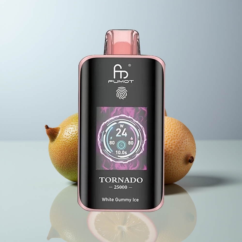 Wholesale Canada Fumot Tornado 25000 Puffs HD Screen Type-C Kiwi Passion Fruit Guava