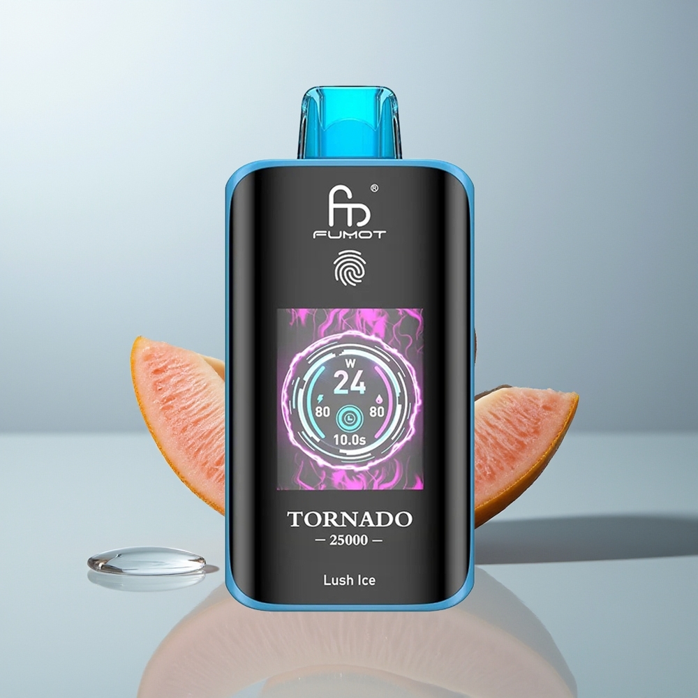 Wholesale Canada Fumot Tornado 25000 Puffs HD Screen Type-C Lush Ice
