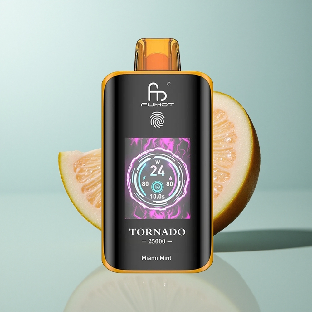 Wholesale Canada Fumot Tornado 25000 Puffs HD Screen Type-C Miami Mint