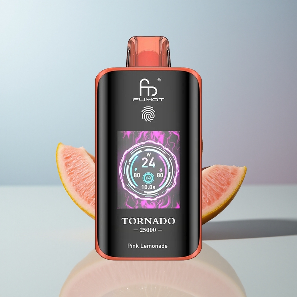 Wholesale Canada Fumot Tornado 25000 Puffs HD Screen Type-C Pink Lemonade