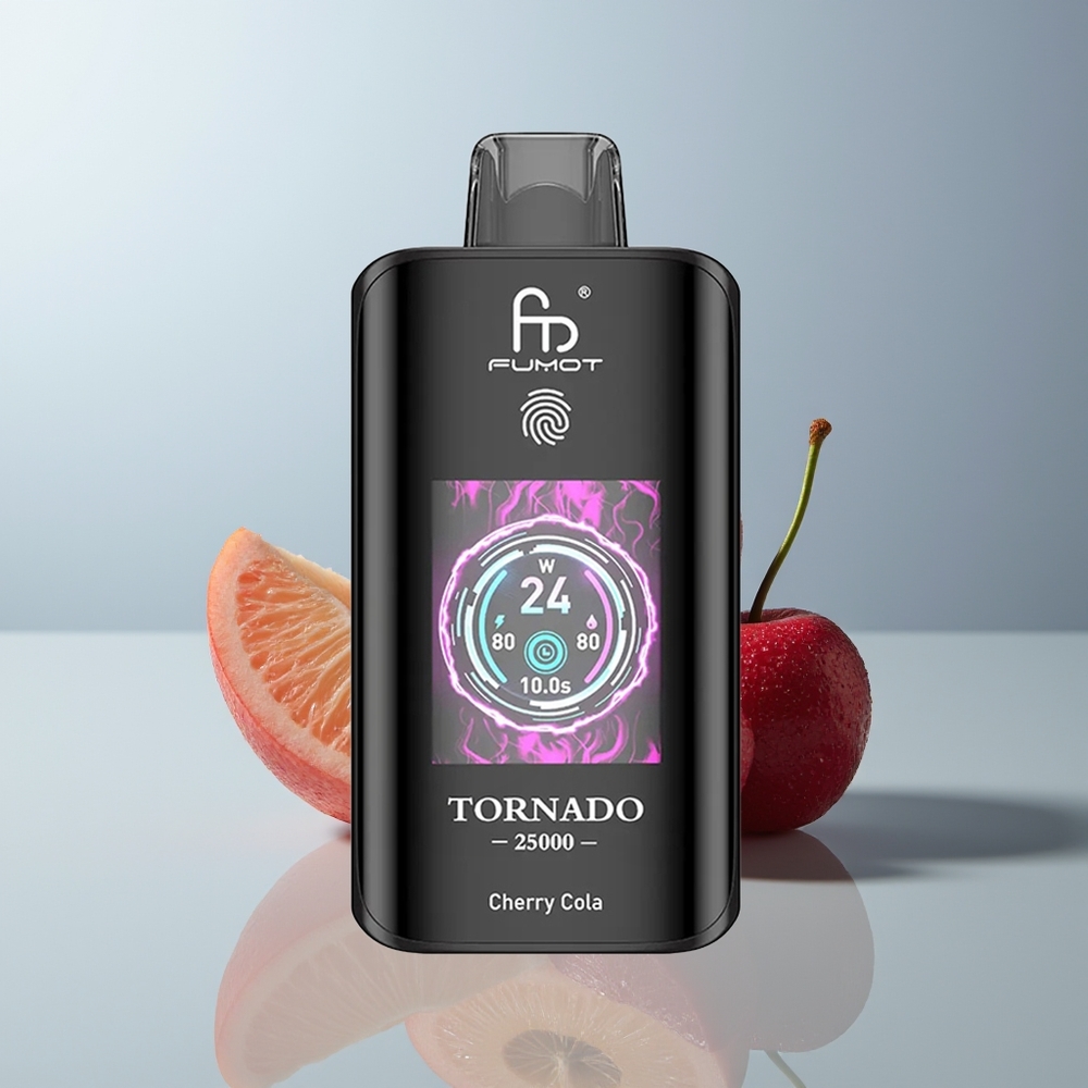 Wholesale Canada Fumot Tornado 25000 Puffs Rechargeable 20ml Cherry Cola
