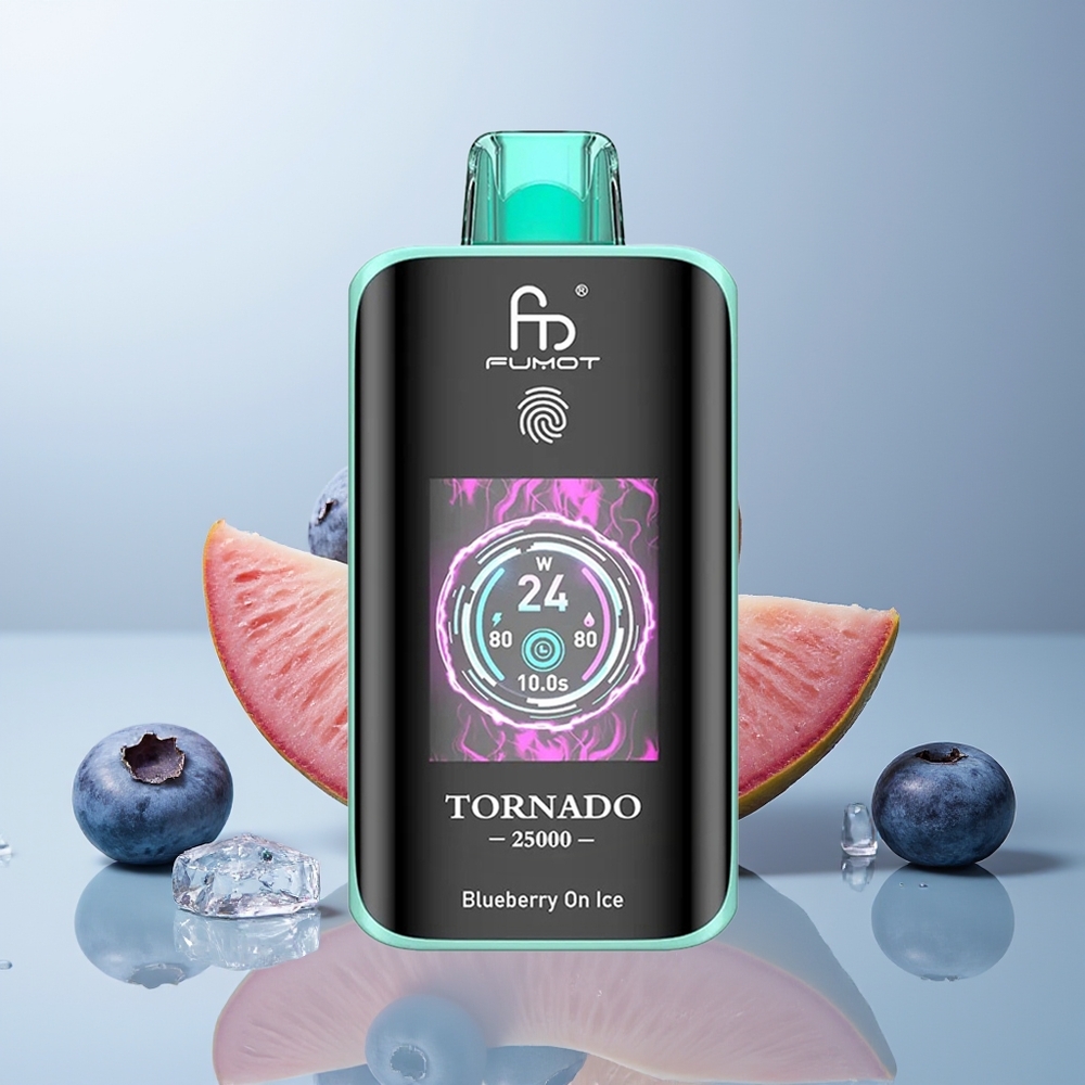 Wholesale Canada Fumot Tornado 25000 Puffs Rechargeable Type-C Blueberry On Ice