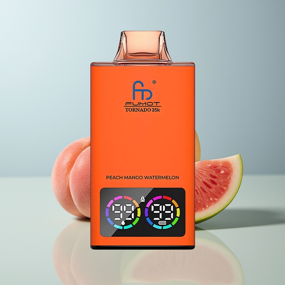 Wholesale Canada Fumot Tornado 35000 Dual Mesh Fast Charging Peach Mango Watermelon