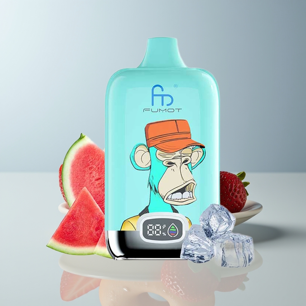 Wholesale Canada Fumot Tornado Digital Box 12000 Puffs 20ml Mesh Coil Strawberry Donut