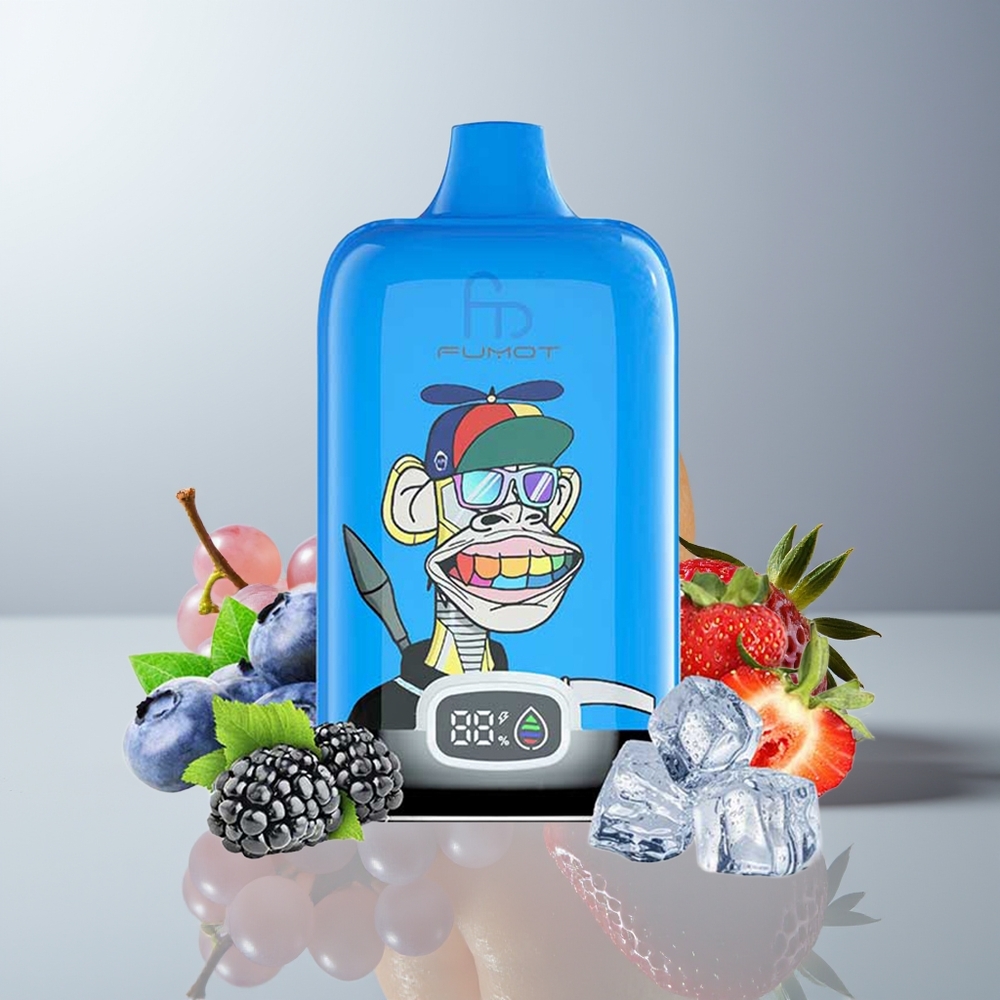 Wholesale Canada Fumot Tornado Digital Box 12000 Puffs MTL Mesh Coil Strawberry Grape