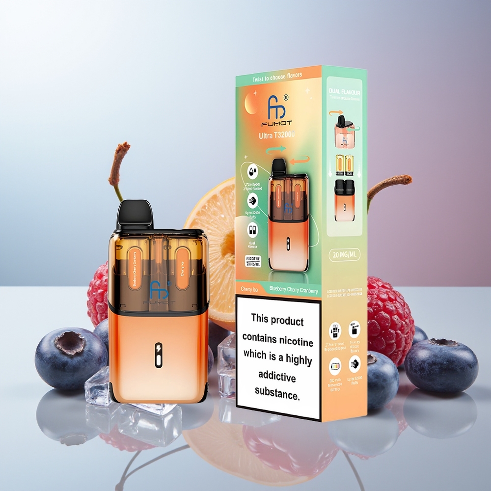Wholesale Canada Fumot Ultra T32000 24ml 20mg Blueberry Cherry Cranberry - Cherry Ice