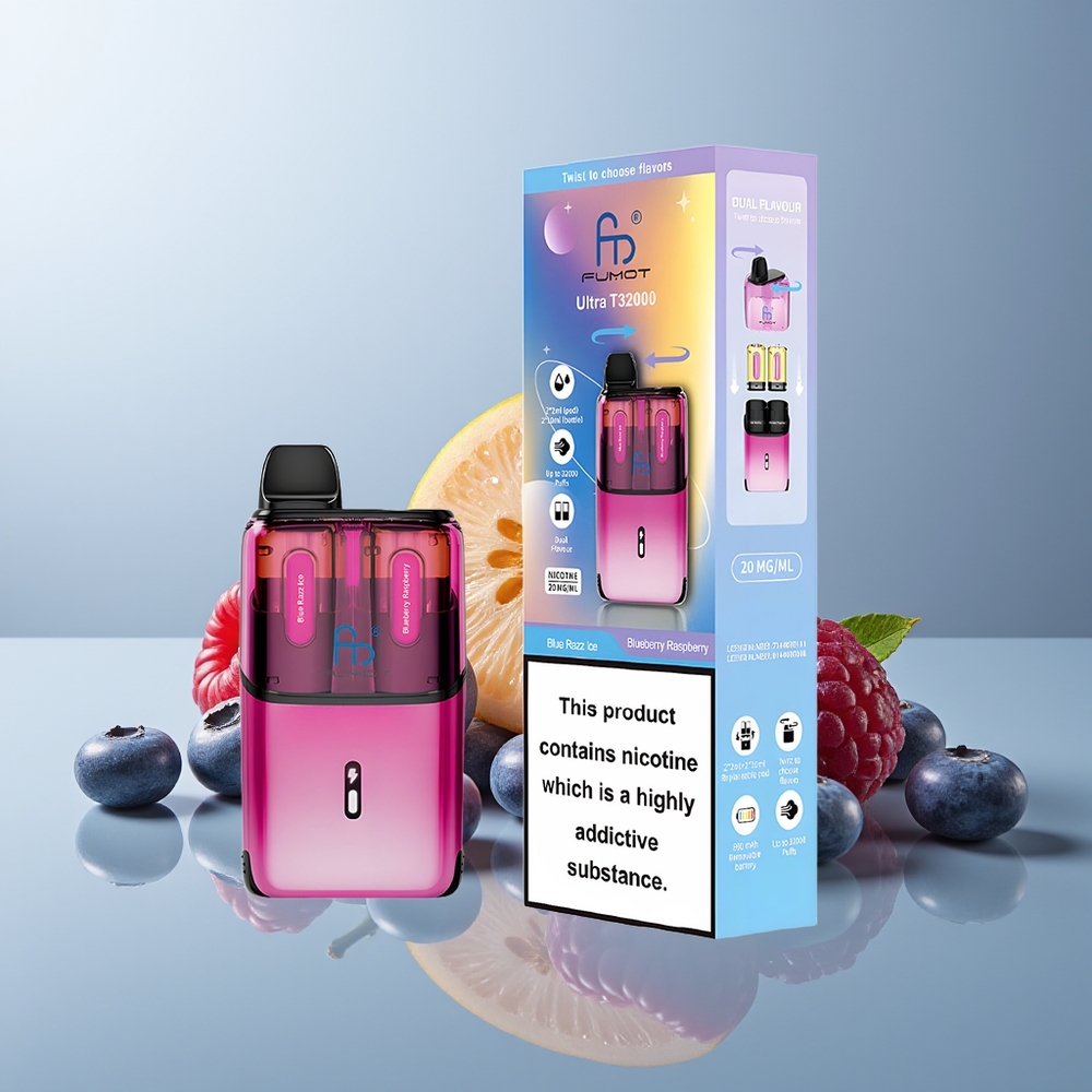 Wholesale Canada Fumot Ultra T32000 24ml Mesh Coil Blue Razz Ice - Blueberry Raspberry