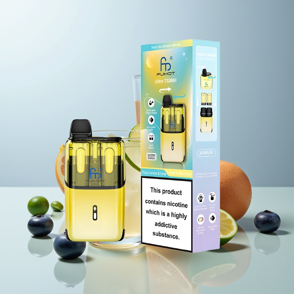 Wholesale Canada Fumot Ultra T32000 32000 Puffs 24ml Fizzy Lemon  Lime - Lemon  Blueberry