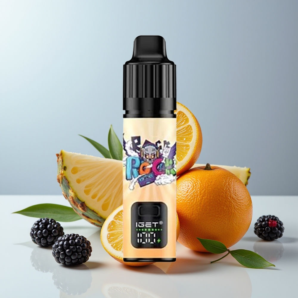 Wholesale Canada IGET BAR PLUS S3 POD 10000 Puffs 18ml Disposable Vape Blackberry Pineapple Orange