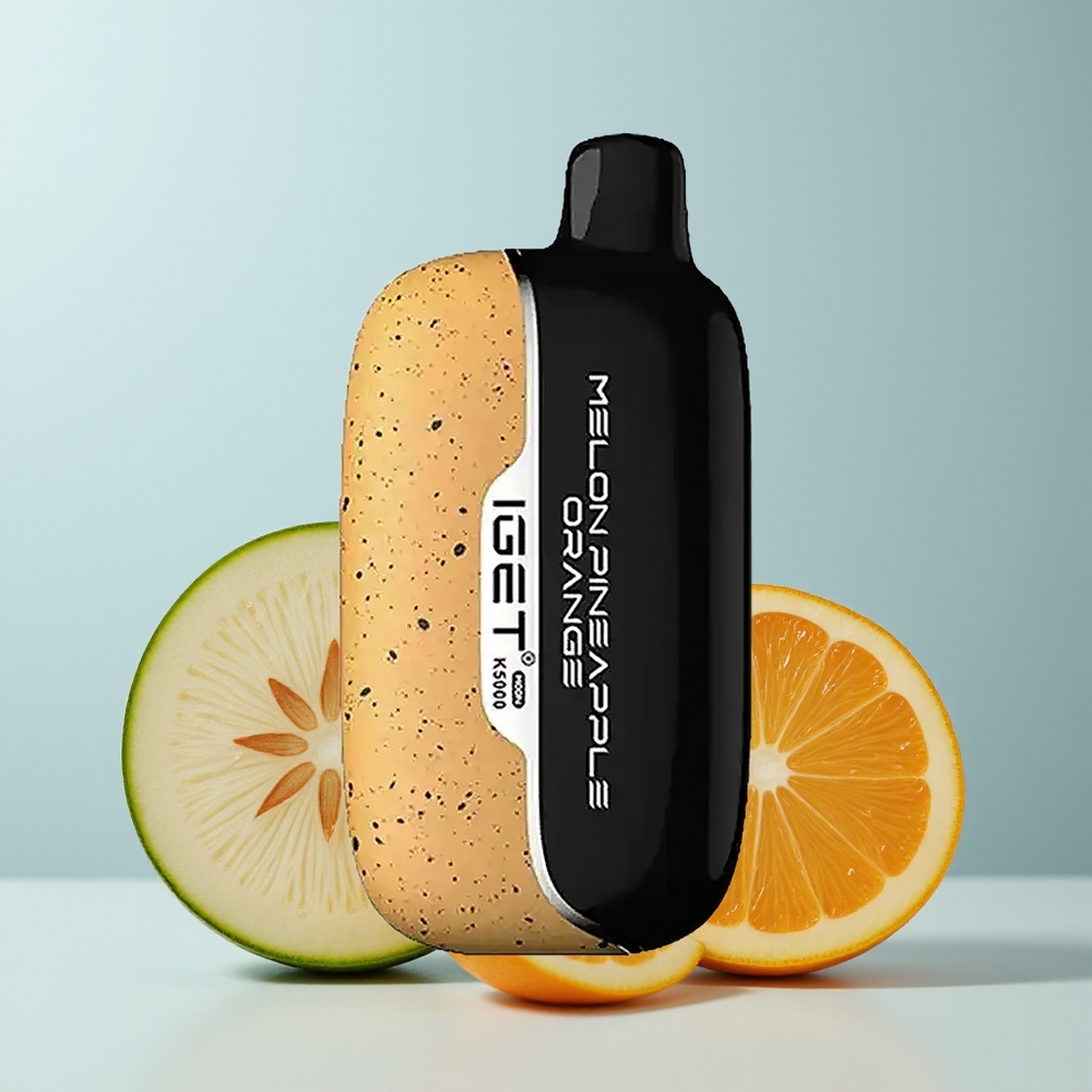 Wholesale Canada IGET Moon K5000 5000 Puffs Mesh Coil Melon Pineapple Orange