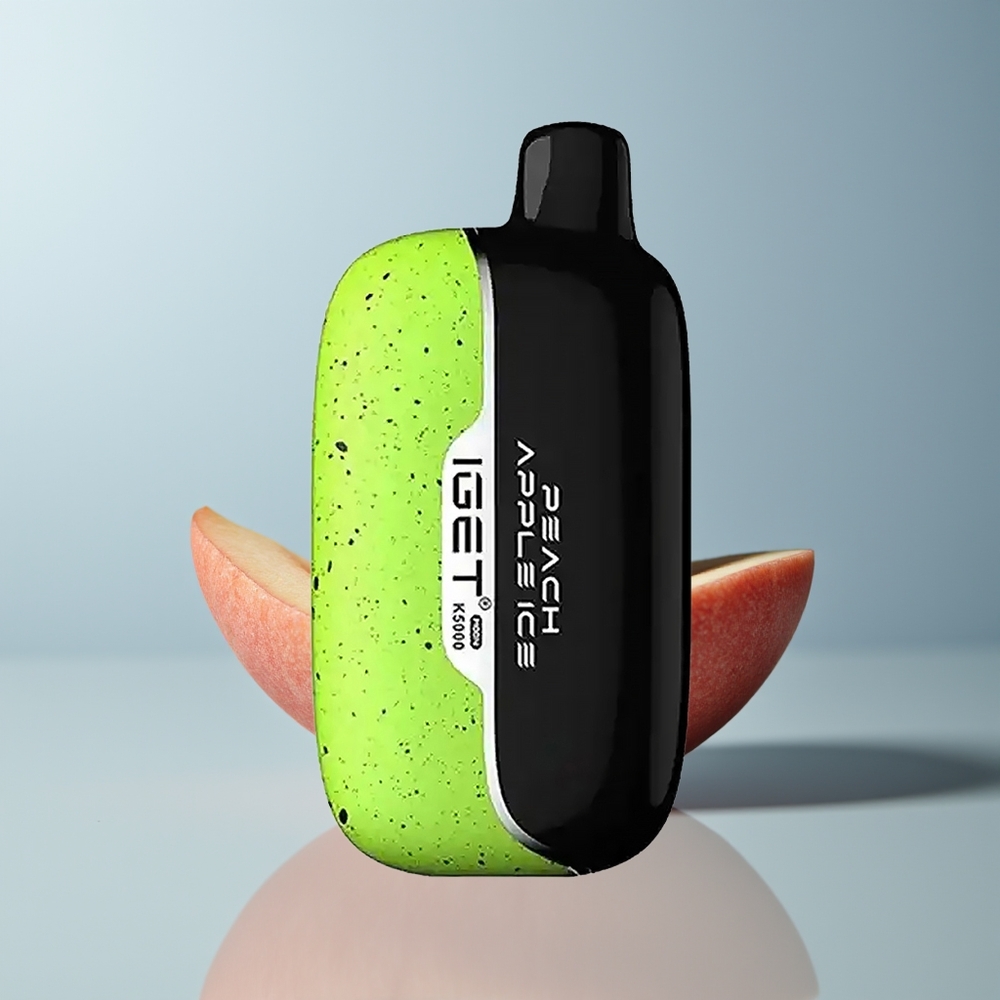 Wholesale Canada IGET Moon K5000 5000 Puffs Mesh Coil Peach Apple