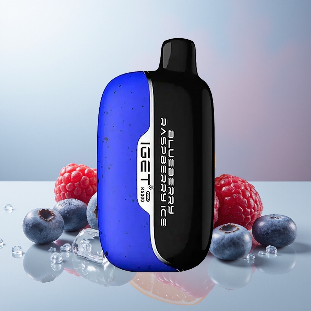 Wholesale Canada IGET Moon K5000 5000 Puffs PC Blueberry Raspberry Ice